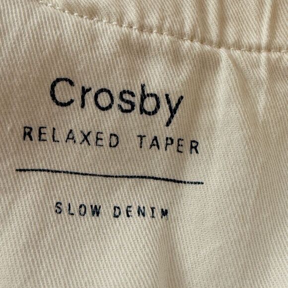 Oliver Logan Crosby Relaxed Creamy White Jeans - Picture 6 of 8